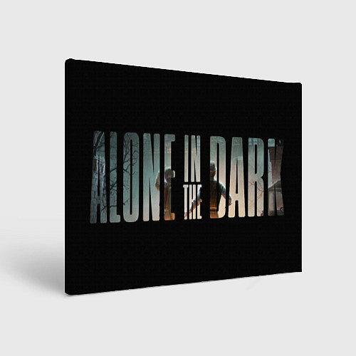 Картина прямоугольная Alone in the dark logotype / 3D-принт – фото 1