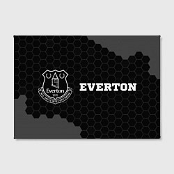 Холст прямоугольный Everton sport на темном фоне по-горизонтали, цвет: 3D-принт — фото 2