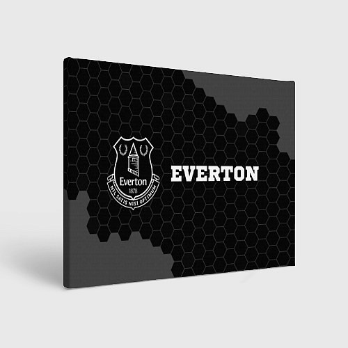 Картина прямоугольная Everton sport на темном фоне по-горизонтали / 3D-принт – фото 1
