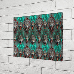 Холст прямоугольный Эпичный паттерн из волков, цвет: 3D-принт — фото 2