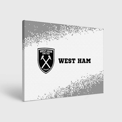 Картина прямоугольная West Ham sport на светлом фоне по-горизонтали / 3D-принт – фото 1