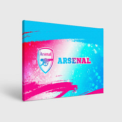 Картина прямоугольная Arsenal neon gradient style по-горизонтали