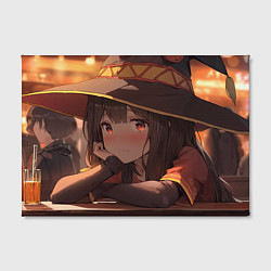 Холст прямоугольный Konosuba Мэгумин cute, цвет: 3D-принт — фото 2