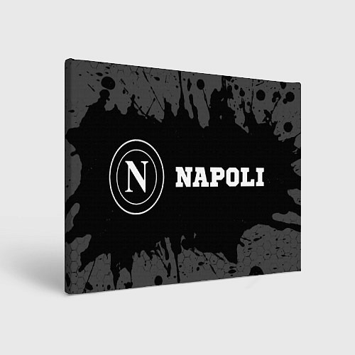 Картина прямоугольная Napoli sport на темном фоне по-горизонтали / 3D-принт – фото 1