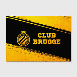 Холст прямоугольный Club Brugge - gold gradient по-горизонтали, цвет: 3D-принт — фото 2