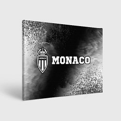Холст прямоугольный Monaco sport на темном фоне по-горизонтали, цвет: 3D-принт