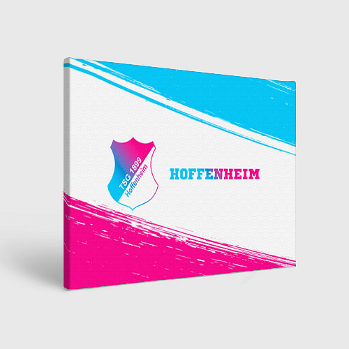 Картина прямоугольная Hoffenheim neon gradient style по-горизонтали / 3D-принт – фото 1