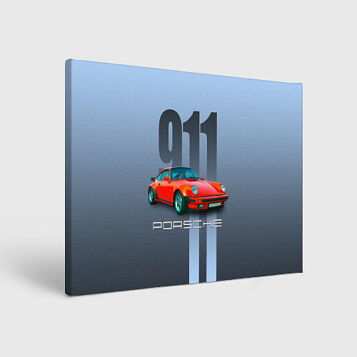 Картина прямоугольная Винтажный автомобиль Porsche 911 Carrera / 3D-принт – фото 1