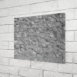Холст прямоугольный Серая кирпичная стена, цвет: 3D-принт — фото 2