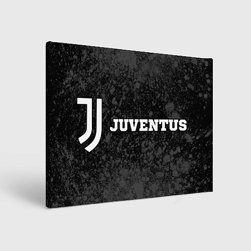Картина прямоугольная Juventus sport на темном фоне по-горизонтали / 3D-принт – фото 1