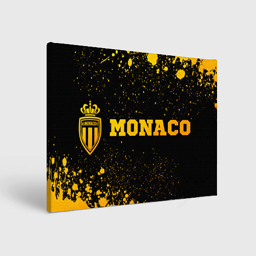 Картина прямоугольная Monaco - gold gradient по-горизонтали / 3D-принт – фото 1