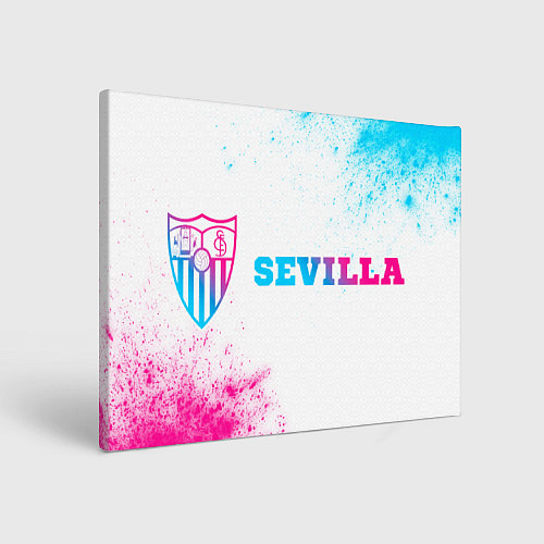 Картина прямоугольная Sevilla neon gradient style по-горизонтали / 3D-принт – фото 1