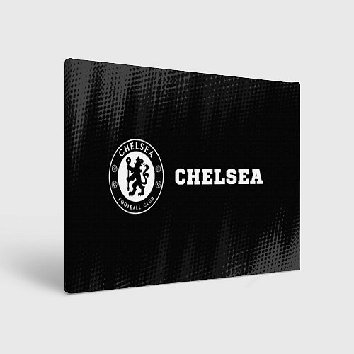 Картина прямоугольная Chelsea sport на темном фоне по-горизонтали / 3D-принт – фото 1