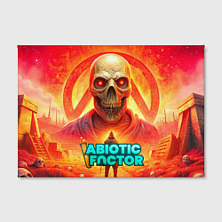 Холст прямоугольный Abiotic Factor horror skull, цвет: 3D-принт — фото 2