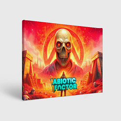 Холст прямоугольный Abiotic Factor horror skull, цвет: 3D-принт