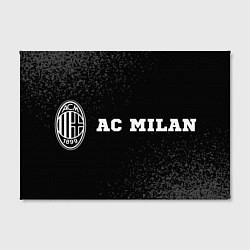 Холст прямоугольный AC Milan sport на темном фоне по-горизонтали, цвет: 3D-принт — фото 2