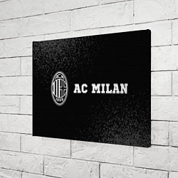 Холст прямоугольный AC Milan sport на темном фоне по-горизонтали, цвет: 3D-принт — фото 2