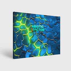 Картина прямоугольная Abiotic Factor logo bright neon