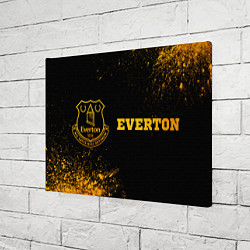 Холст прямоугольный Everton - gold gradient по-горизонтали, цвет: 3D-принт — фото 2