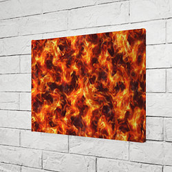 Холст прямоугольный Текстура элементаля огня, цвет: 3D-принт — фото 2