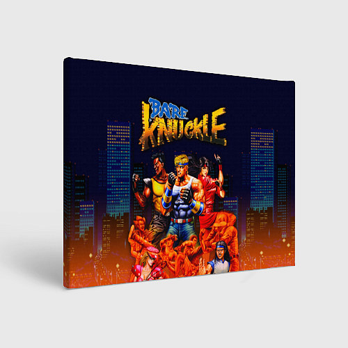 Картина прямоугольная Bare knuckle - streets of rage / 3D-принт – фото 1