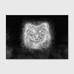 Холст прямоугольный Голова медведя из дыма, цвет: 3D-принт — фото 2