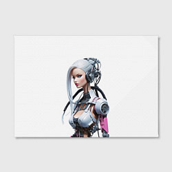 Холст прямоугольный Cyber warrior Barbie - ai art fantasy, цвет: 3D-принт — фото 2