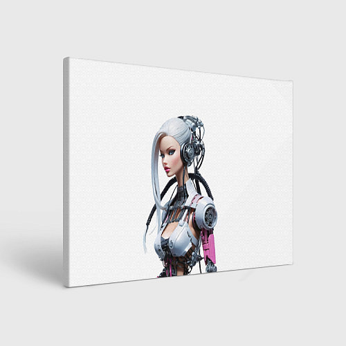 Картина прямоугольная Cyber warrior Barbie - ai art fantasy / 3D-принт – фото 1