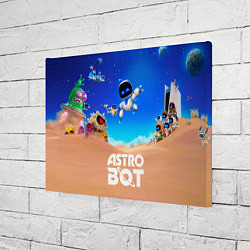 Холст прямоугольный Astro bot персонажи, цвет: 3D-принт — фото 2