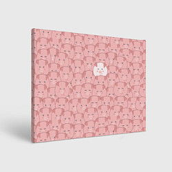 Картина прямоугольная Свинки паттерн