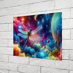 Холст прямоугольный Space dragonfly - ai art fantasy, цвет: 3D-принт — фото 2