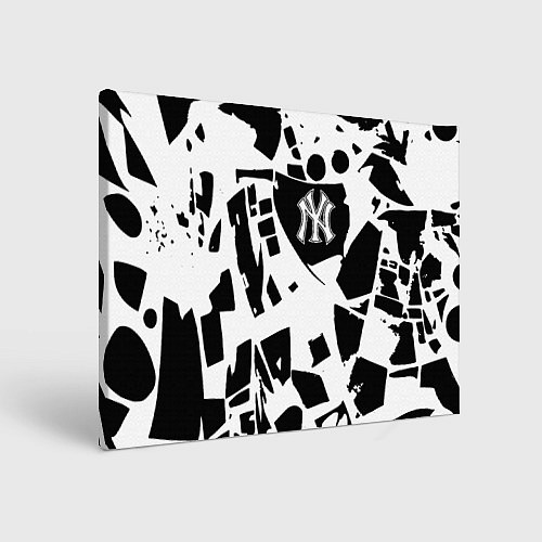 Картина прямоугольная New York yankees - abstraction / 3D-принт – фото 1