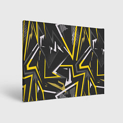 Холст прямоугольный Абстрактный фон со спортивным узором, цвет: 3D-принт