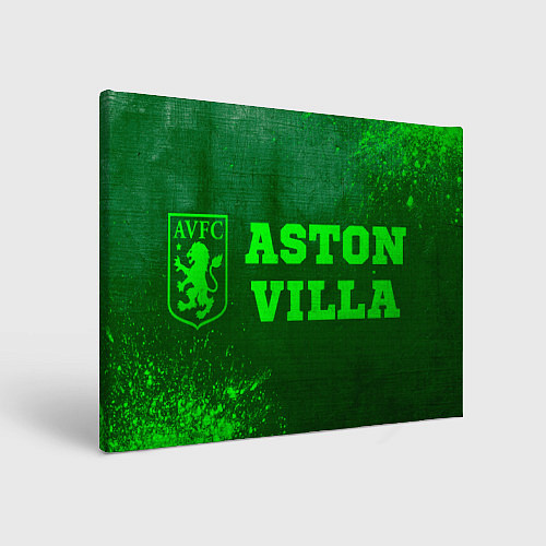 Картина прямоугольная Aston Villa - green gradient по-горизонтали / 3D-принт – фото 1