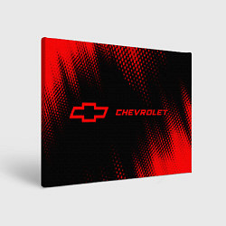 Картина прямоугольная Chevrolet - red gradient по-горизонтали