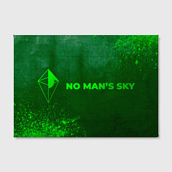 Холст прямоугольный No Mans Sky - green gradient по-горизонтали, цвет: 3D-принт — фото 2