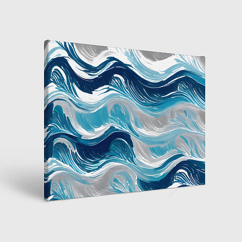 Картина прямоугольная Zen waves / 3D-принт – фото 1