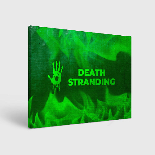 Картина прямоугольная Death Stranding - green gradient по-горизонтали / 3D-принт – фото 1