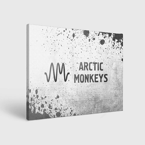 Картина прямоугольная Arctic Monkeys - white gradient по-горизонтали / 3D-принт – фото 1