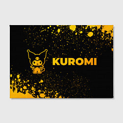 Холст прямоугольный Kuromi - gold gradient по-горизонтали, цвет: 3D-принт — фото 2