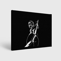 Картина прямоугольная 2B с катаной - Nier automata