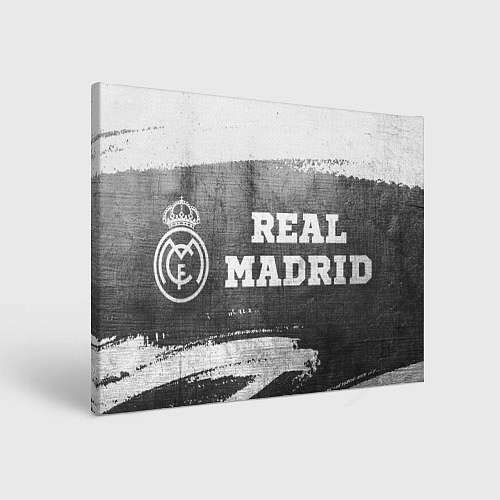 Картина прямоугольная Real Madrid - grey gradient по-горизонтали / 3D-принт – фото 1