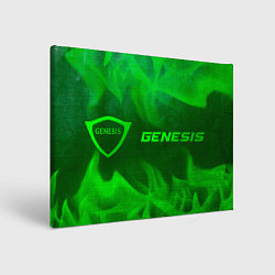 Картина прямоугольная Genesis - green gradient по-горизонтали