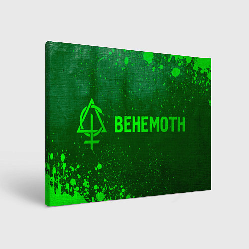 Картина прямоугольная Behemoth - green gradient по-горизонтали / 3D-принт – фото 1