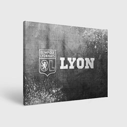 Холст прямоугольный Lyon - grey gradient по-горизонтали, цвет: 3D-принт