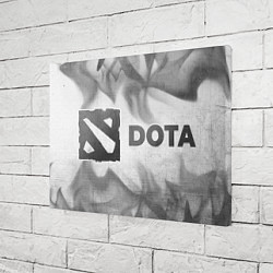 Холст прямоугольный Dota - white gradient по-горизонтали, цвет: 3D-принт — фото 2