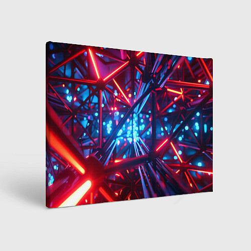 Картина прямоугольная Неоновые трубки / 3D-принт – фото 1