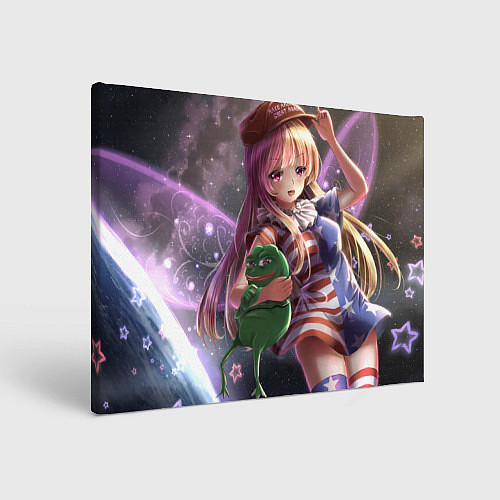 Картина прямоугольная Touhou Project Клаунпис и Пепе / 3D-принт – фото 1