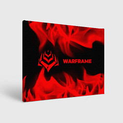 Картина прямоугольная Warframe - red gradient по-горизонтали