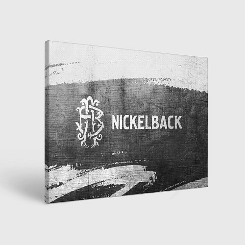 Картина прямоугольная Nickelback - grey gradient по-горизонтали / 3D-принт – фото 1